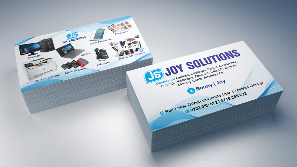Quality Business Card Design & Printing for 10 Bob in Nairobi Kenya 