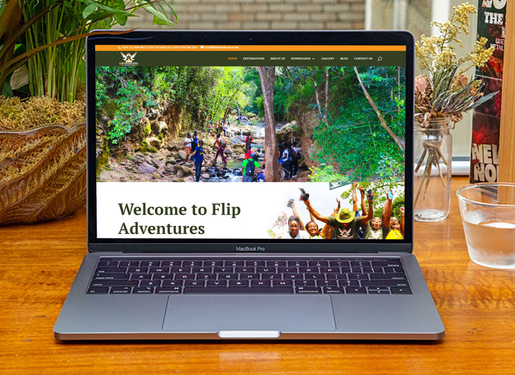 Flip Adventures Website Design in Kenya